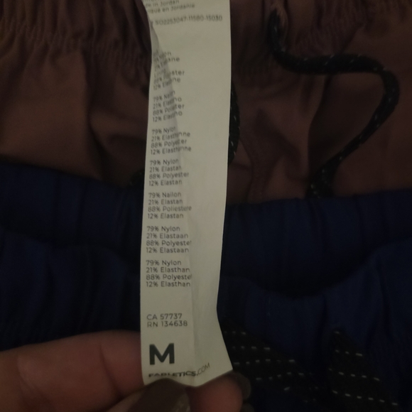 Fabletics Athletic Shorts Trio in Brown, Blue, and Black - Picture 2 of 2